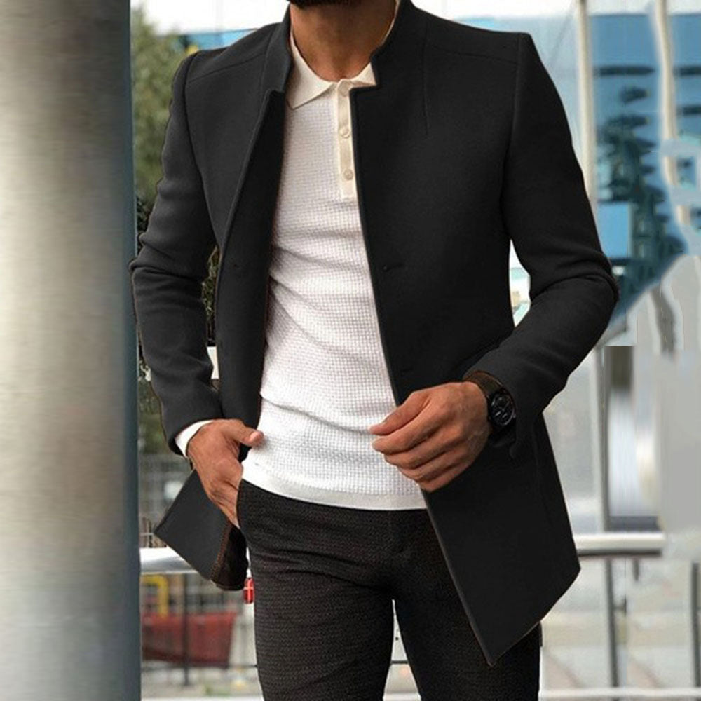 Elegante Winterjas Voor Heren In Effen Kleur - Mark