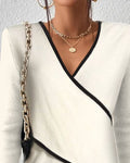 Langsleeve wrap top voor dames – Julia