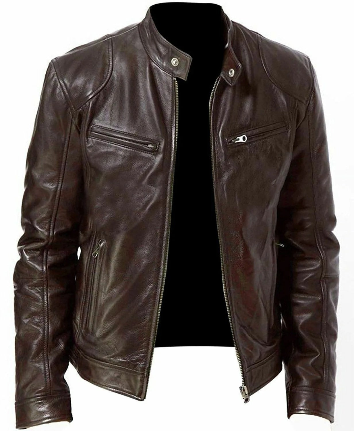 Leren Herenjas voor Winter – Thomas