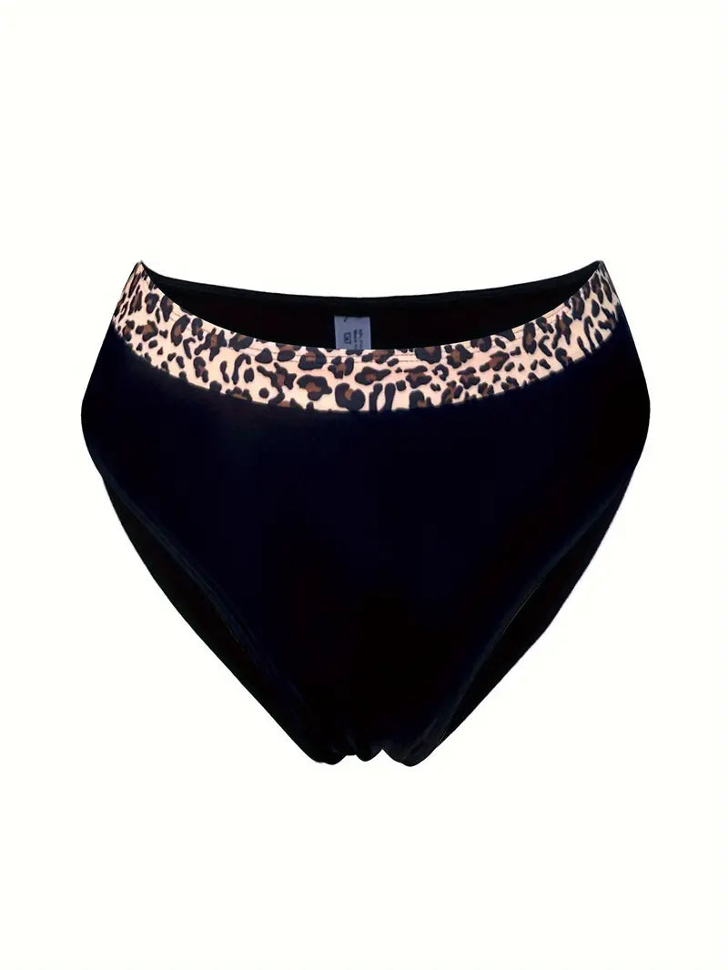 Panterprint bikini dames V-hals hoog model – Zayenna