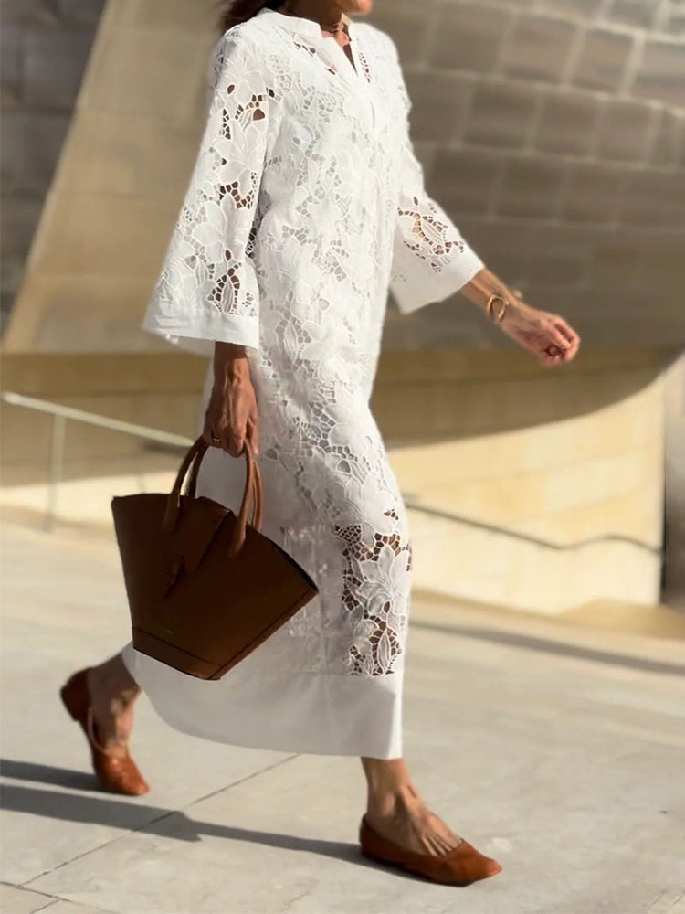 Dames Kanten Jurk Elegant Comfort Zomerstijl – Amélie