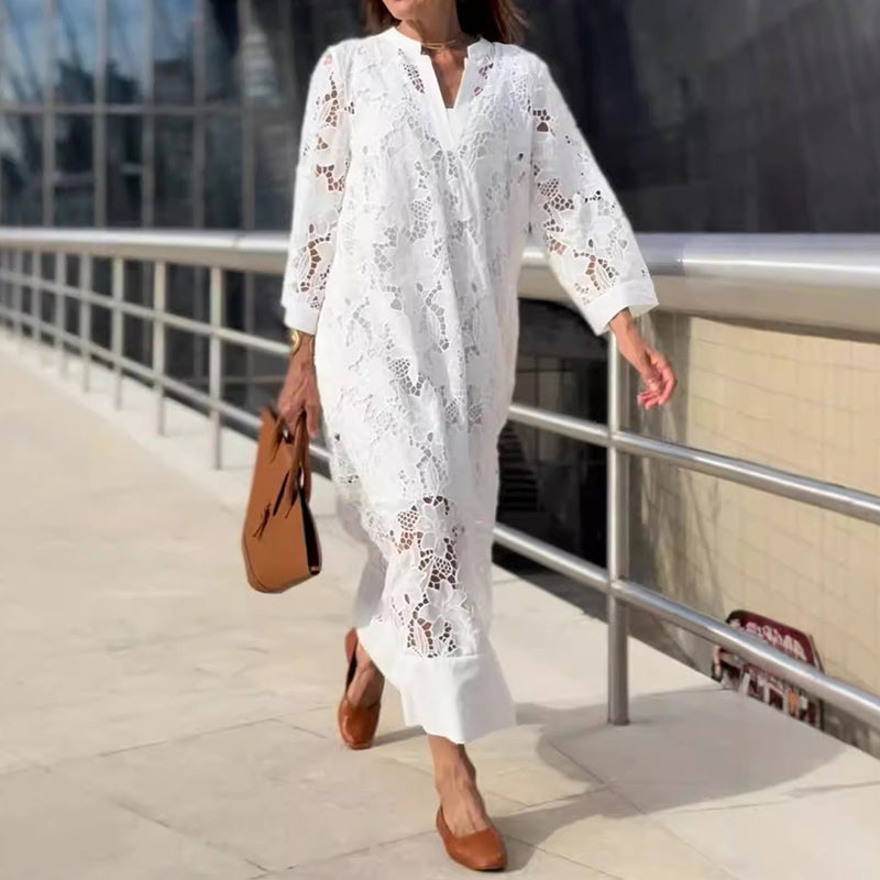 Dames Kanten Jurk Elegant Comfort Zomerstijl – Amélie
