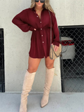 Romper jurk met shorts en tailleband – Mila