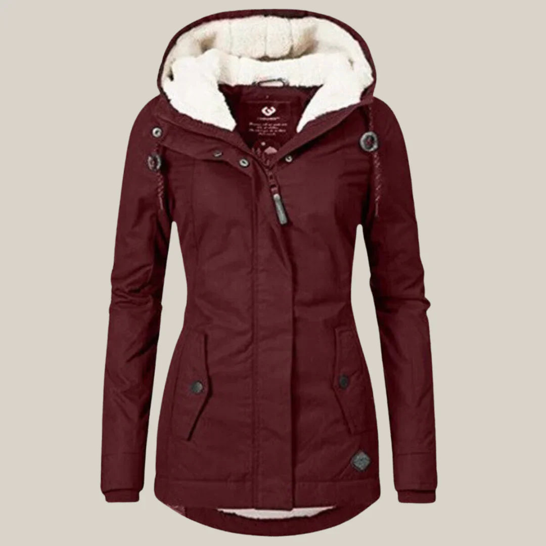 Warme Gewatteerde Winterjas voor Stijl en Bescherming – Sara