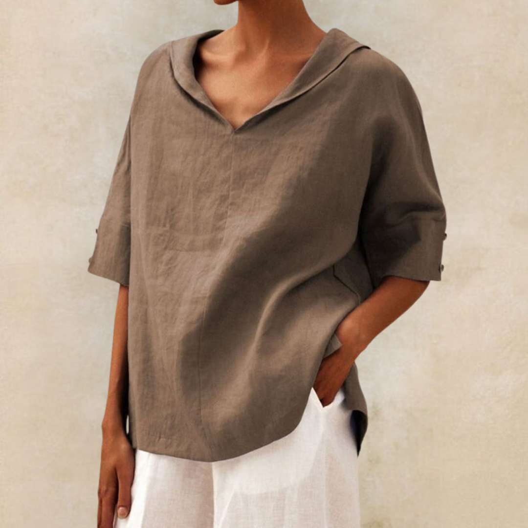 Dames Loose Fit Blouse Casual Ademend Comfort – Livia