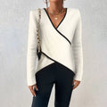 Langsleeve wrap top voor dames – Julia