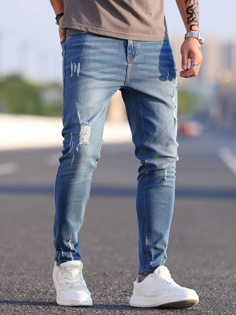 Slim Fit Jeans Heren – Stijlvolle en Comfortabele Look – Theo