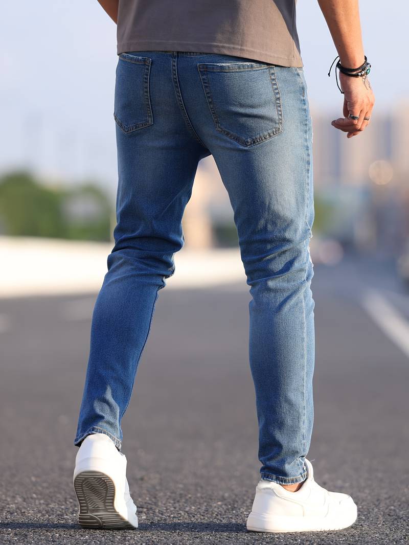 Slim Fit Jeans Heren – Stijlvolle en Comfortabele Look – Theo