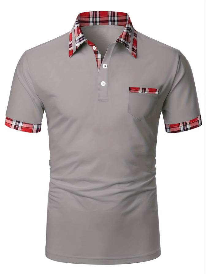 Polo Korte Mouw Color Block Heren – Levi