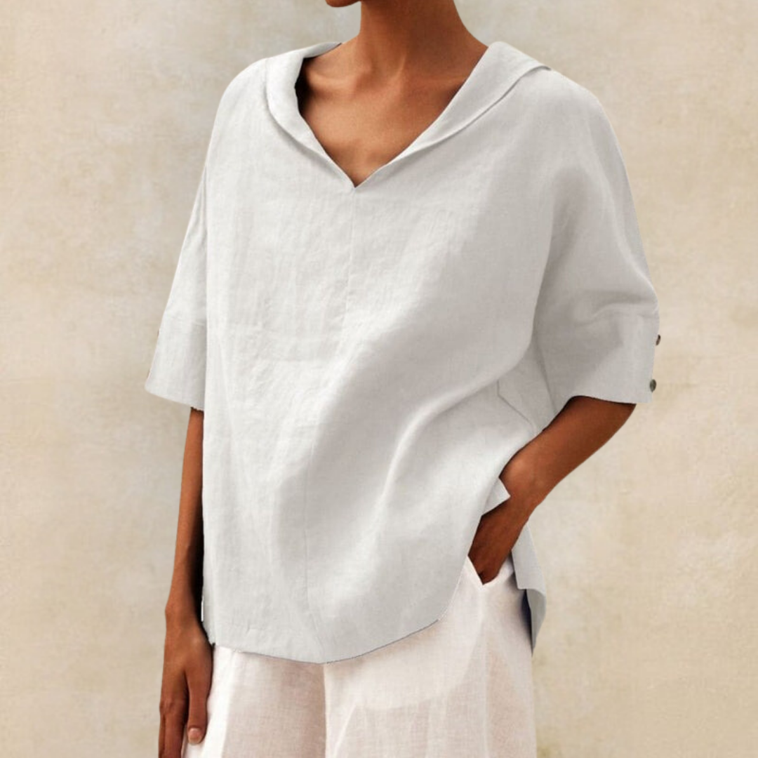 Dames Loose Fit Blouse Casual Ademend Comfort – Livia