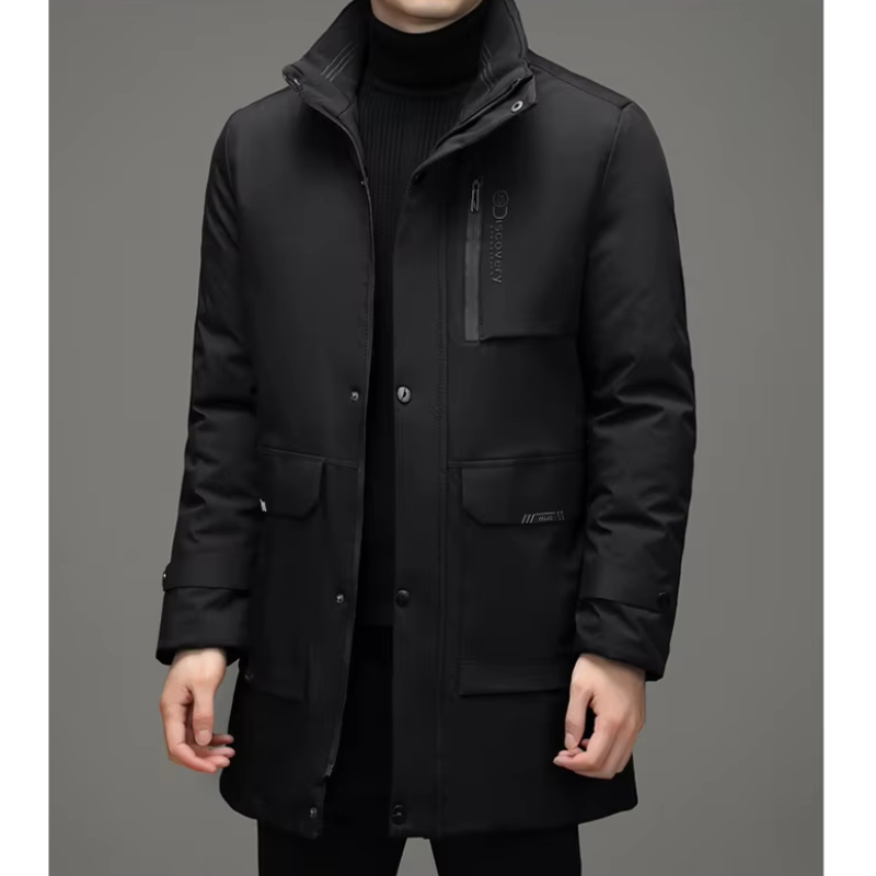 Winterjas Heren met Capuchon en Ritszakken – Thomas