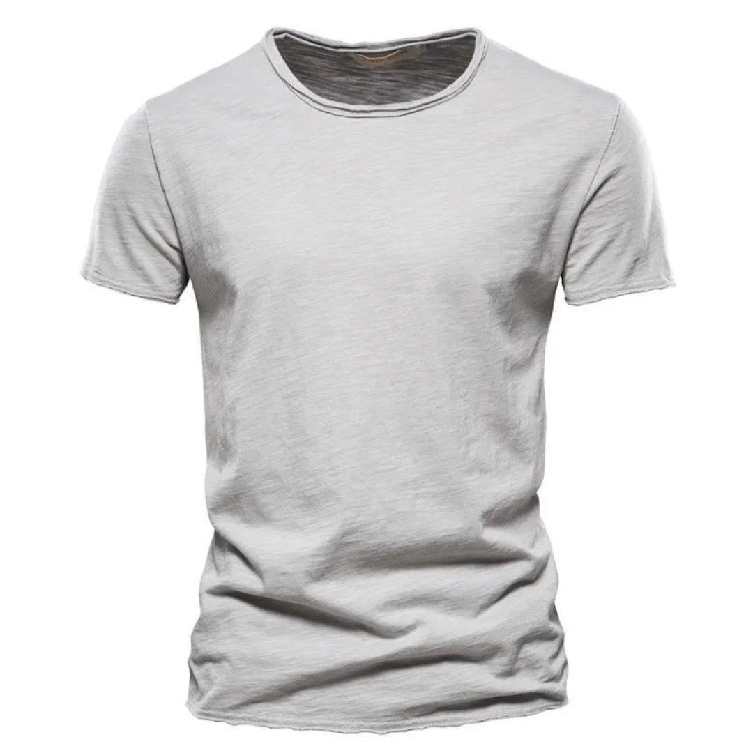 Basic heren T-shirt katoen tijdloos comfortabel fit – Dravero
