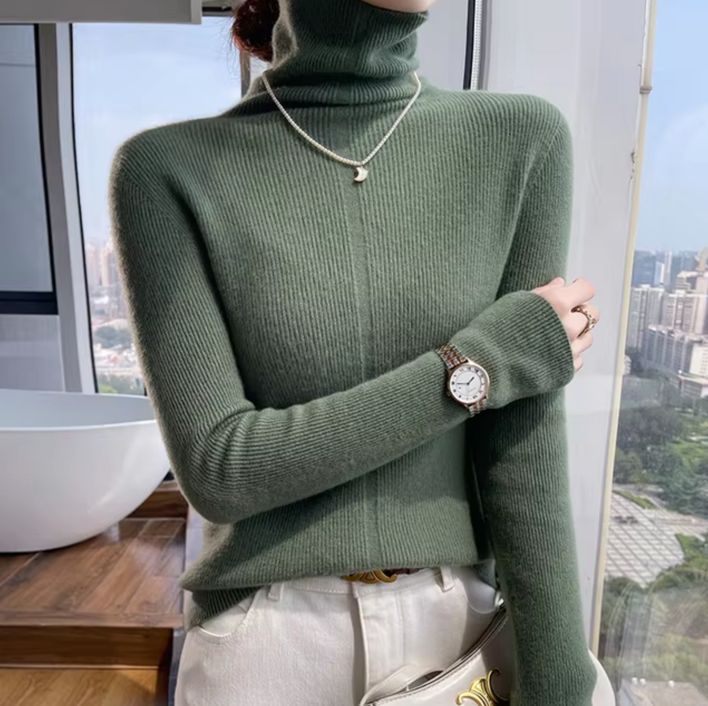 Luxe coltrui van wol en kasjmier – Isabella