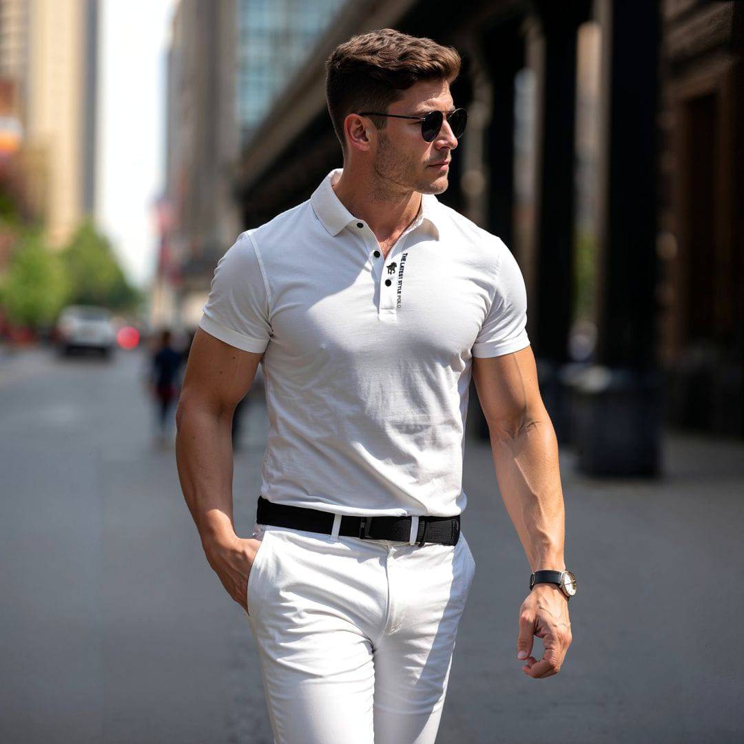 Kreukvrije Muscle Fit Polo voor Heren – Lucas