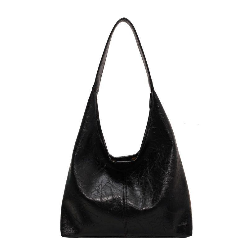Vegan leren schoudertas met clutch – Meravi