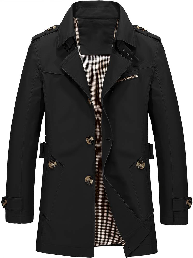 Klassieke heren trenchcoat met moderne twist – Richard