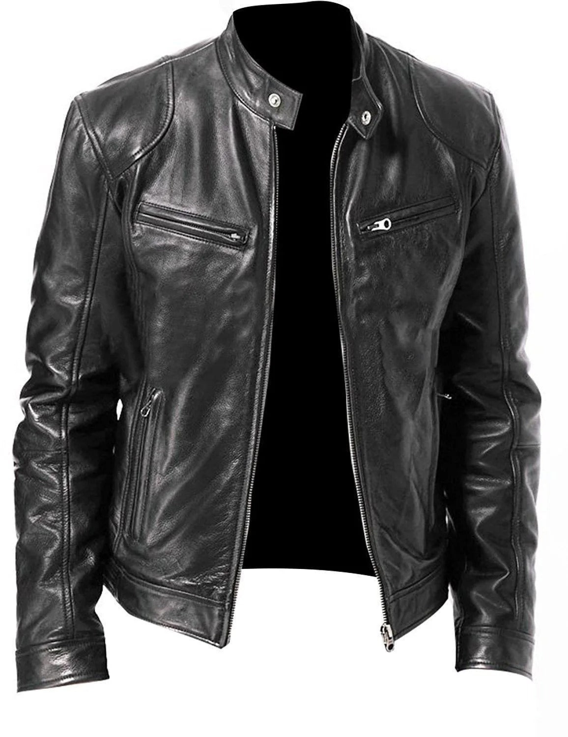 Leren Herenjas voor Winter – Thomas
