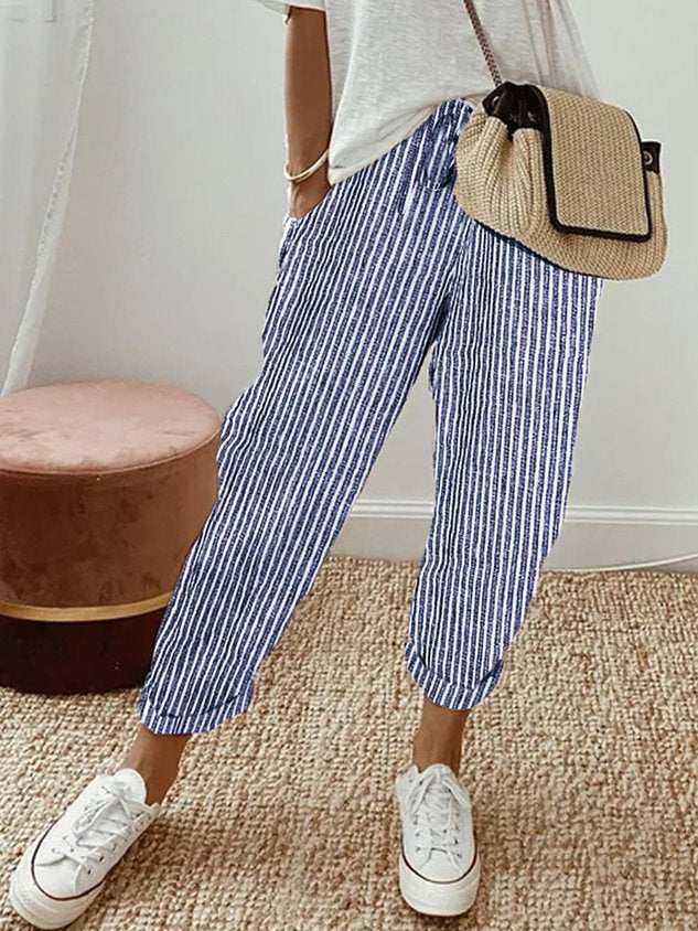 Lichte Hoge Taille Broek voor Dagelijks Comfort – Lucy
