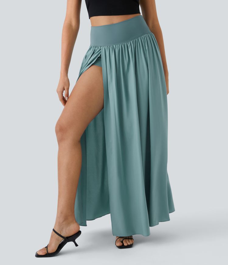 Lichte maxi rok met hoge taille – Elodie