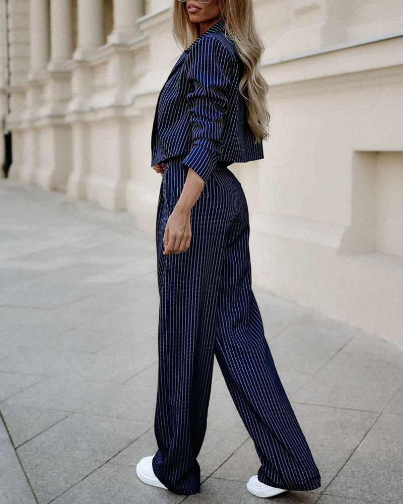 Gestreepte Stijlvolle Damesoutfits Met Broek En Top - Jenny