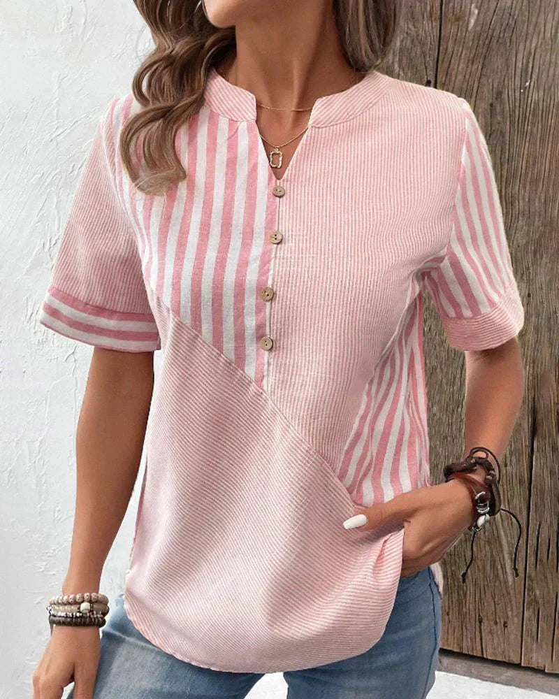 Luchtige Gestreepte Blouse voor Warme Dagen – Lilly