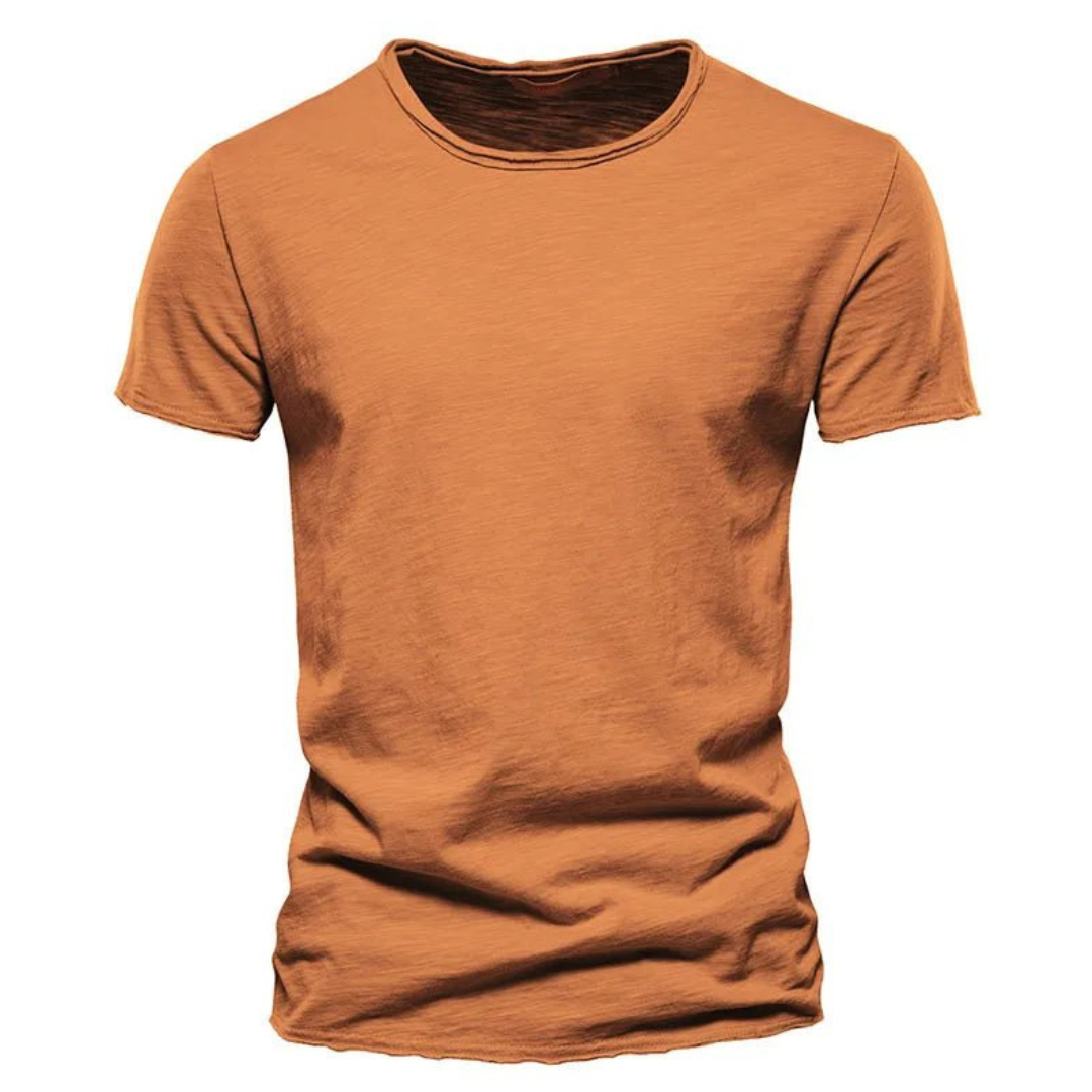 Basic heren T-shirt katoen tijdloos comfortabel fit – Dravero