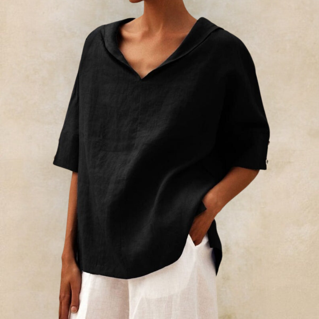 Dames Loose Fit Blouse Casual Ademend Comfort – Livia
