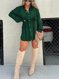 Romper jurk met shorts en tailleband – Mila