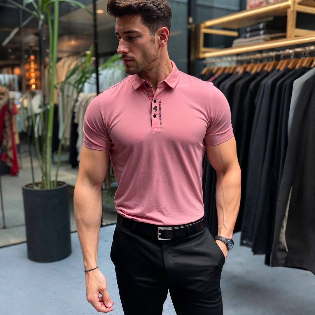 Kreukvrije Muscle Fit Polo voor Heren – Lucas