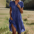 Dames Zomerjurk Ademend Comfort Casual Elegant – Selena