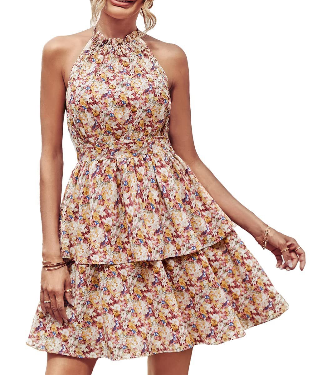 Zomerjurk Met Halter Rugloos Ontwerp - Sophie