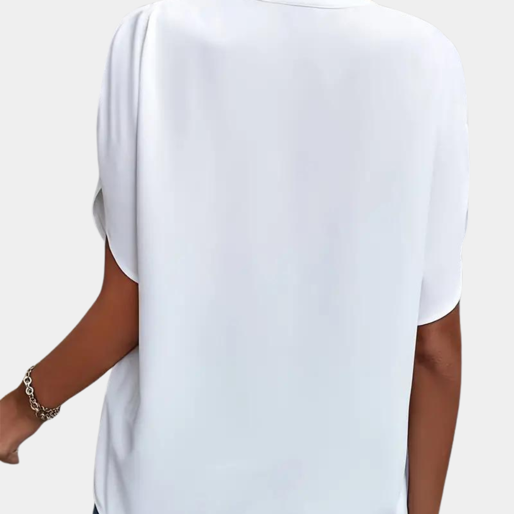 Comfortabele Blouse Met Korte Mouwen – Emma