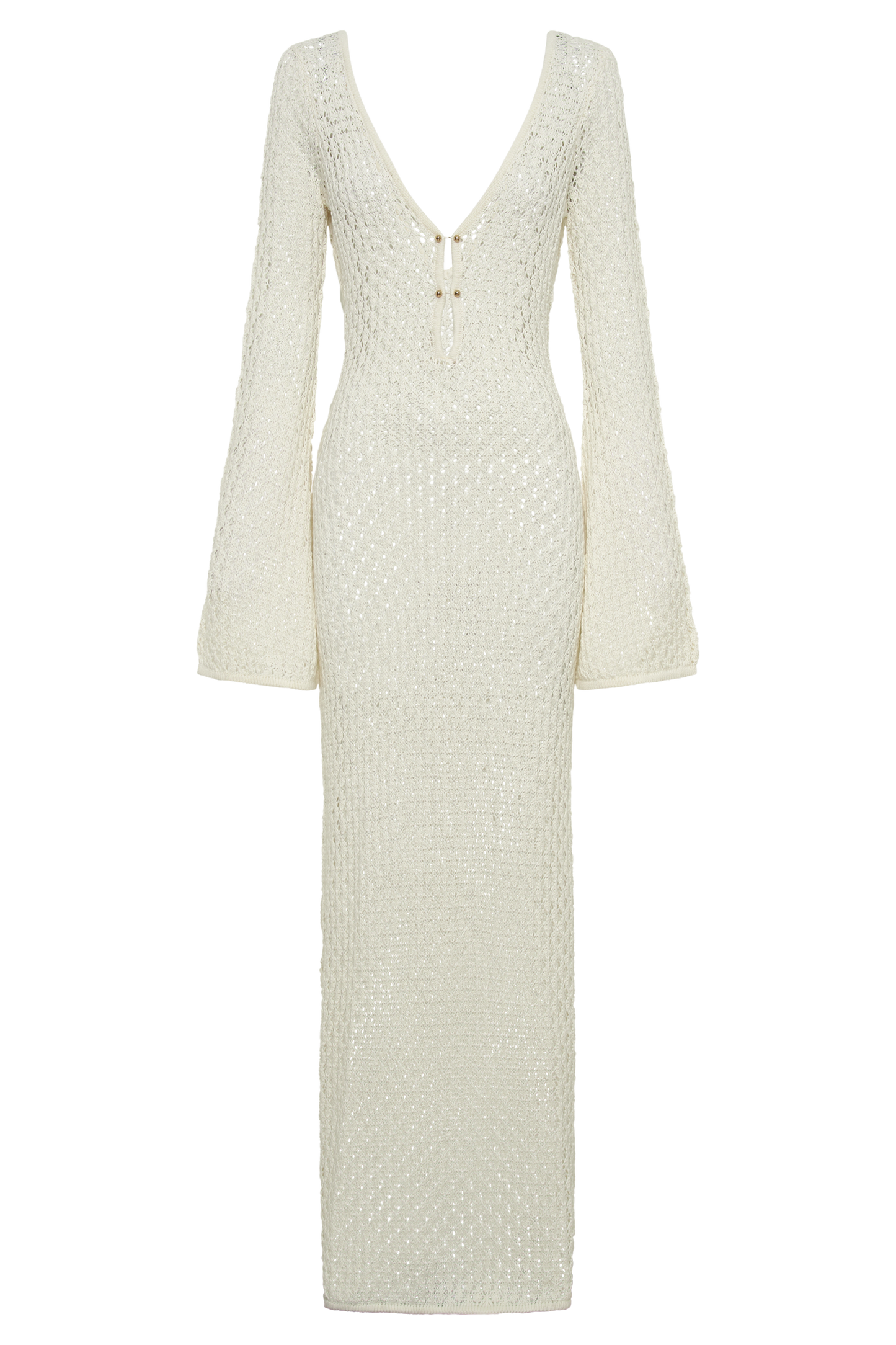 Witte zomerjurk met wijde mouwen voor dames – Elianne
