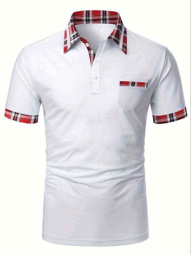 Polo Korte Mouw Color Block Heren – Levi