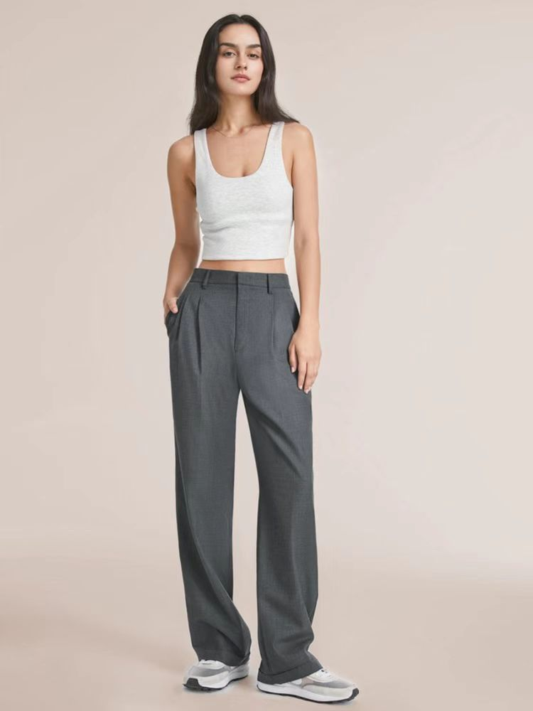 Oversized wijde broek met elastische taille – Olivia