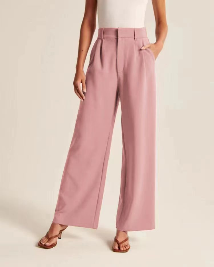 Oversized wijde broek met elastische taille – Olivia