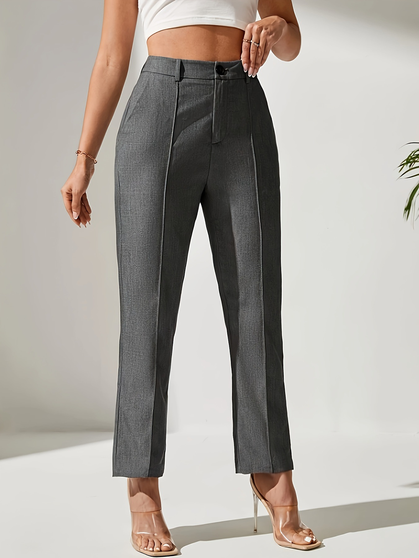Hoge taille flared broek voor dames – Emma