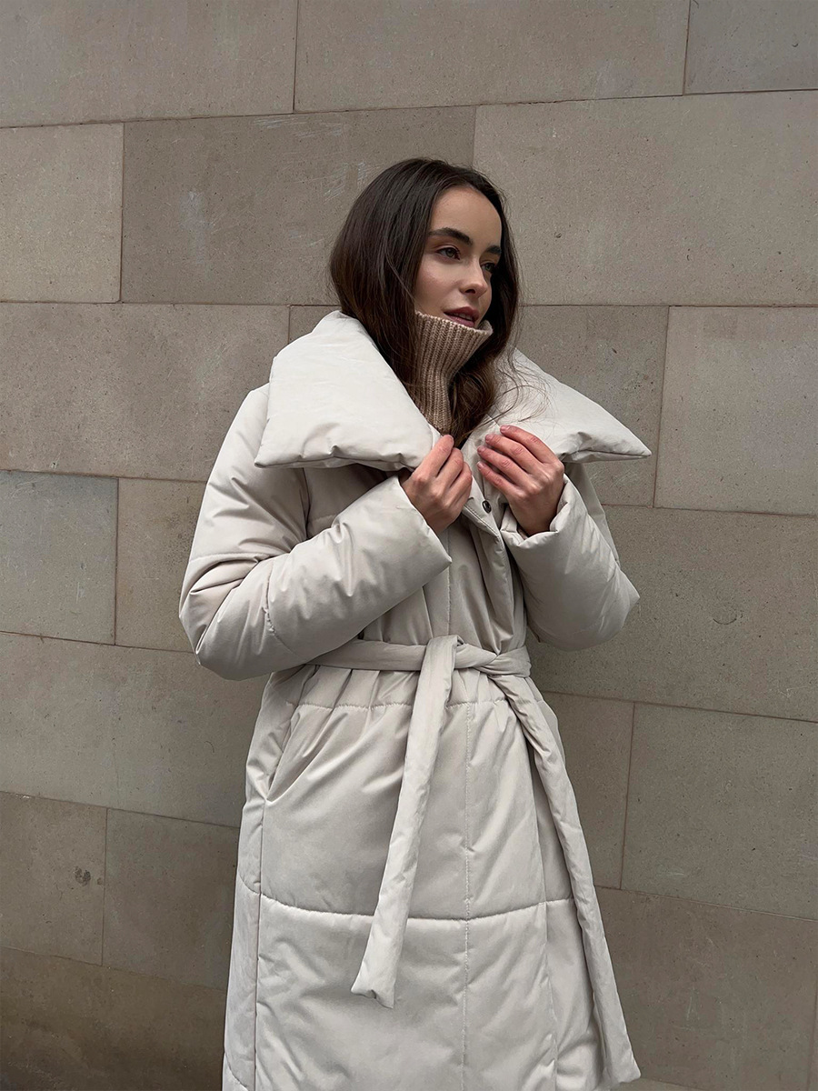 Winddichte Lange Dames Puffer Parka voor Winter – Sara