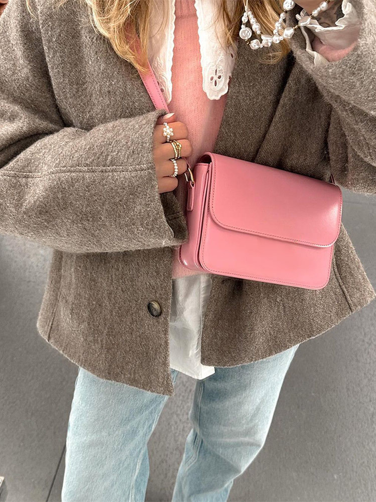 Oversized knoopjas met V-hals voor de herfst – Elise