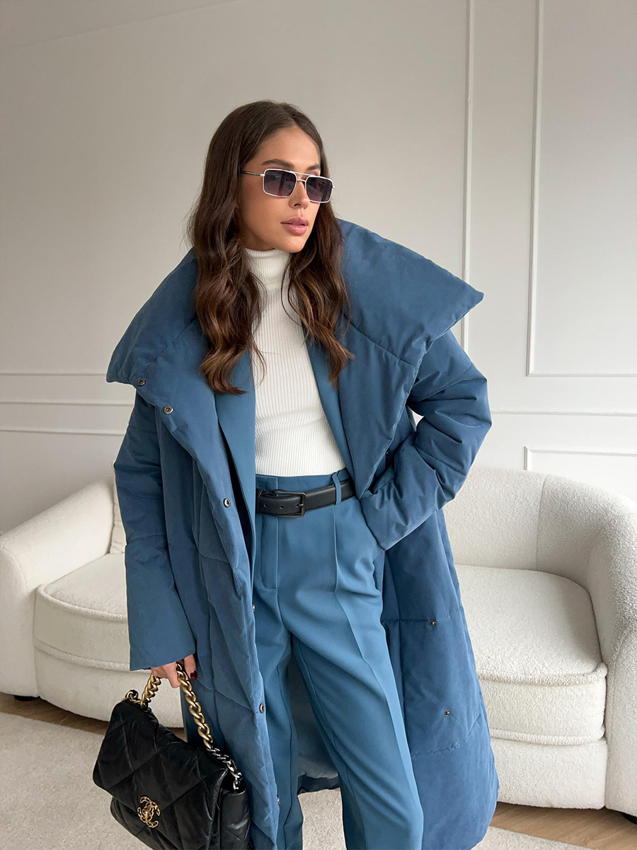 Winddichte Lange Dames Puffer Parka voor Winter – Sara