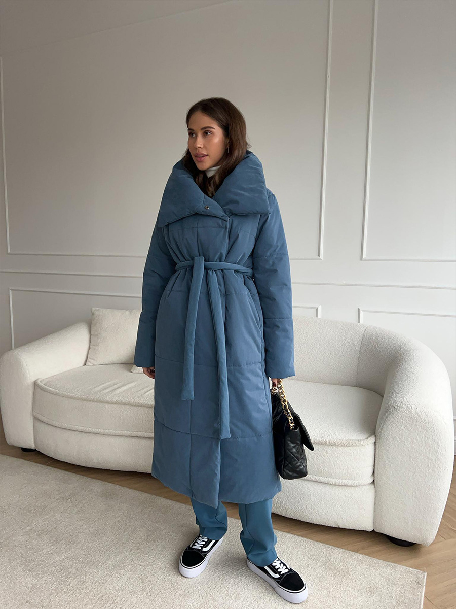 Winddichte Lange Dames Puffer Parka voor Winter – Sara