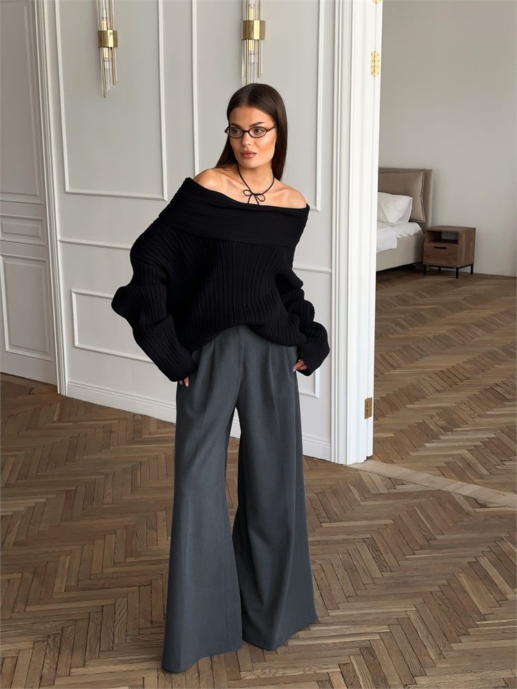 Elegante wijde pijpen tailored broek voor dames – Isabella