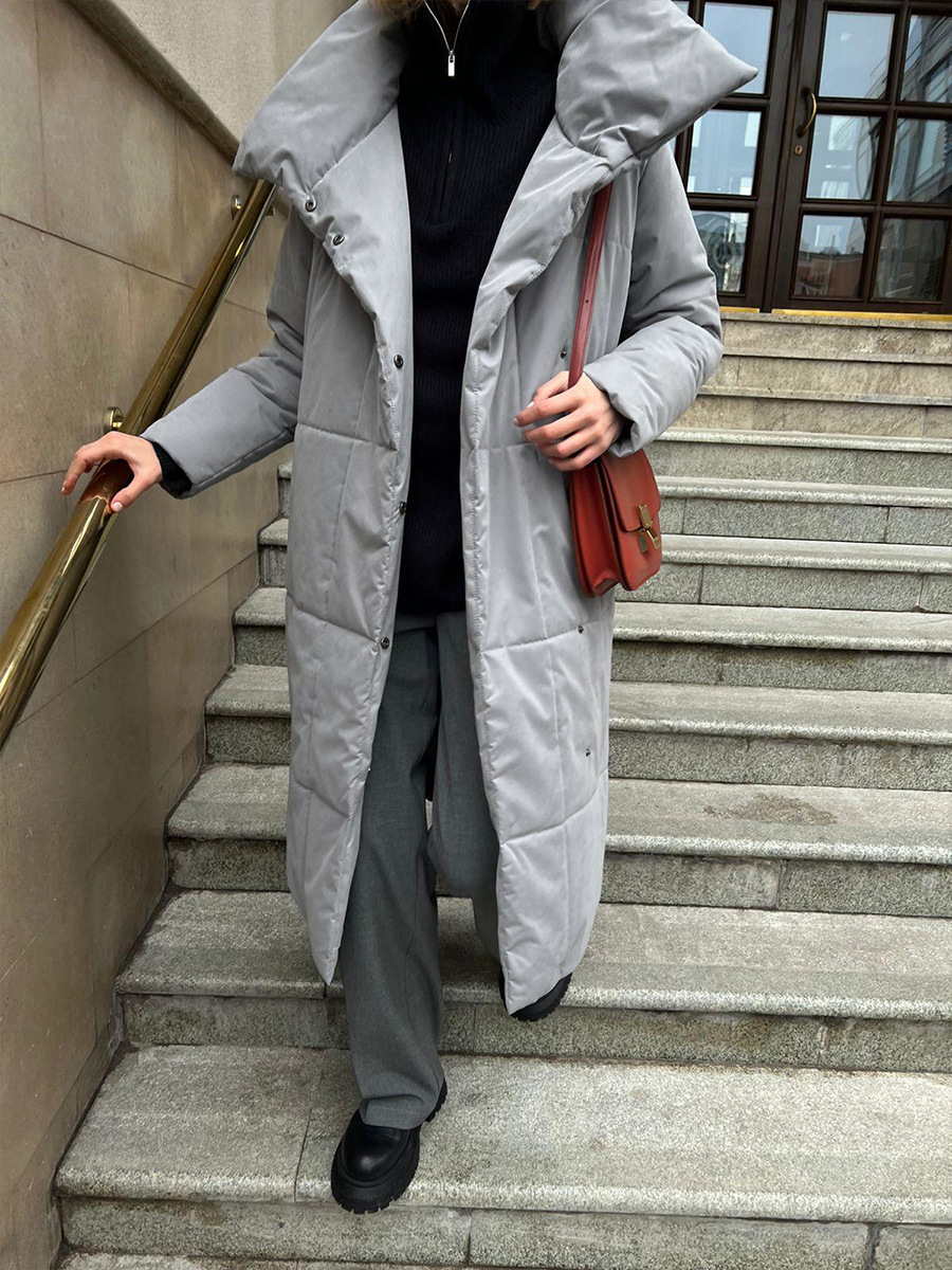 Winddichte Lange Dames Puffer Parka voor Winter – Sara