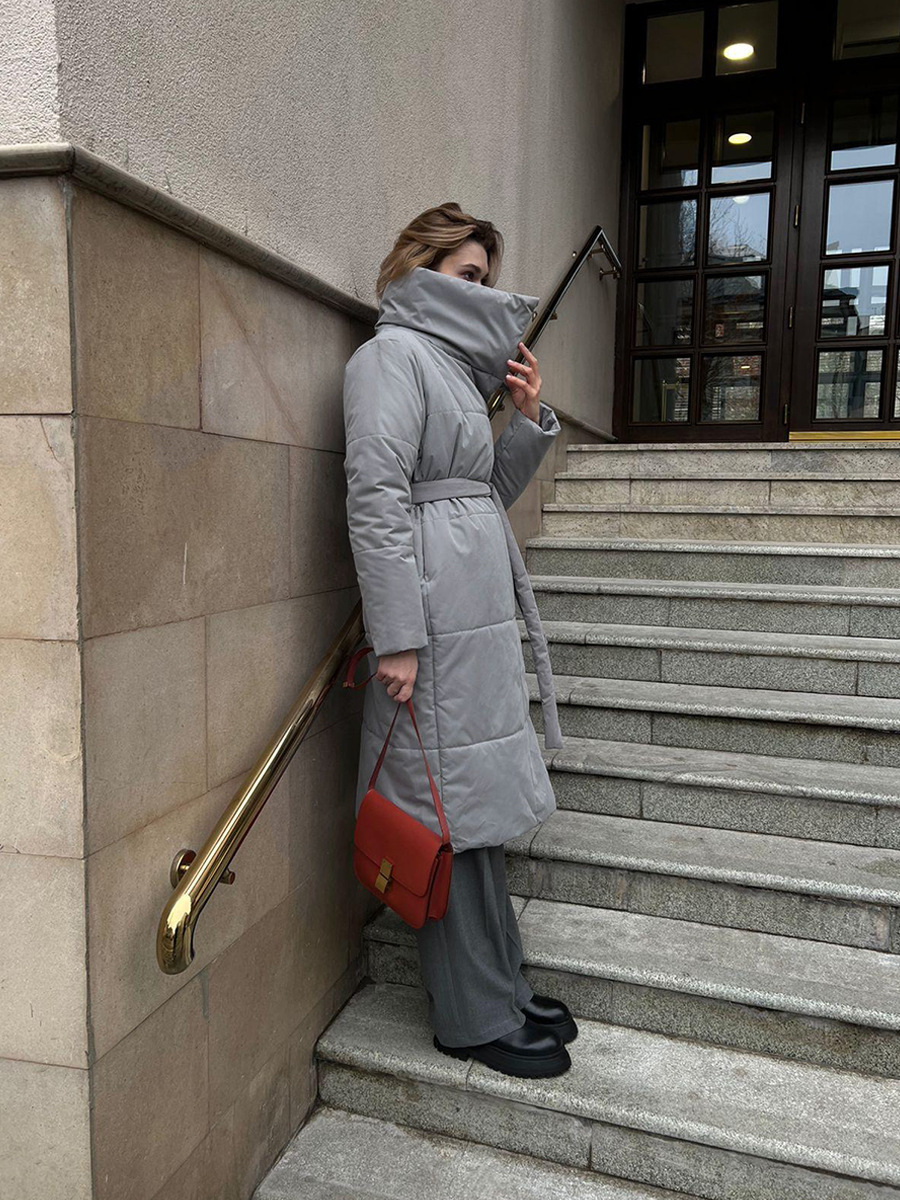 Winddichte Lange Dames Puffer Parka voor Winter – Sara