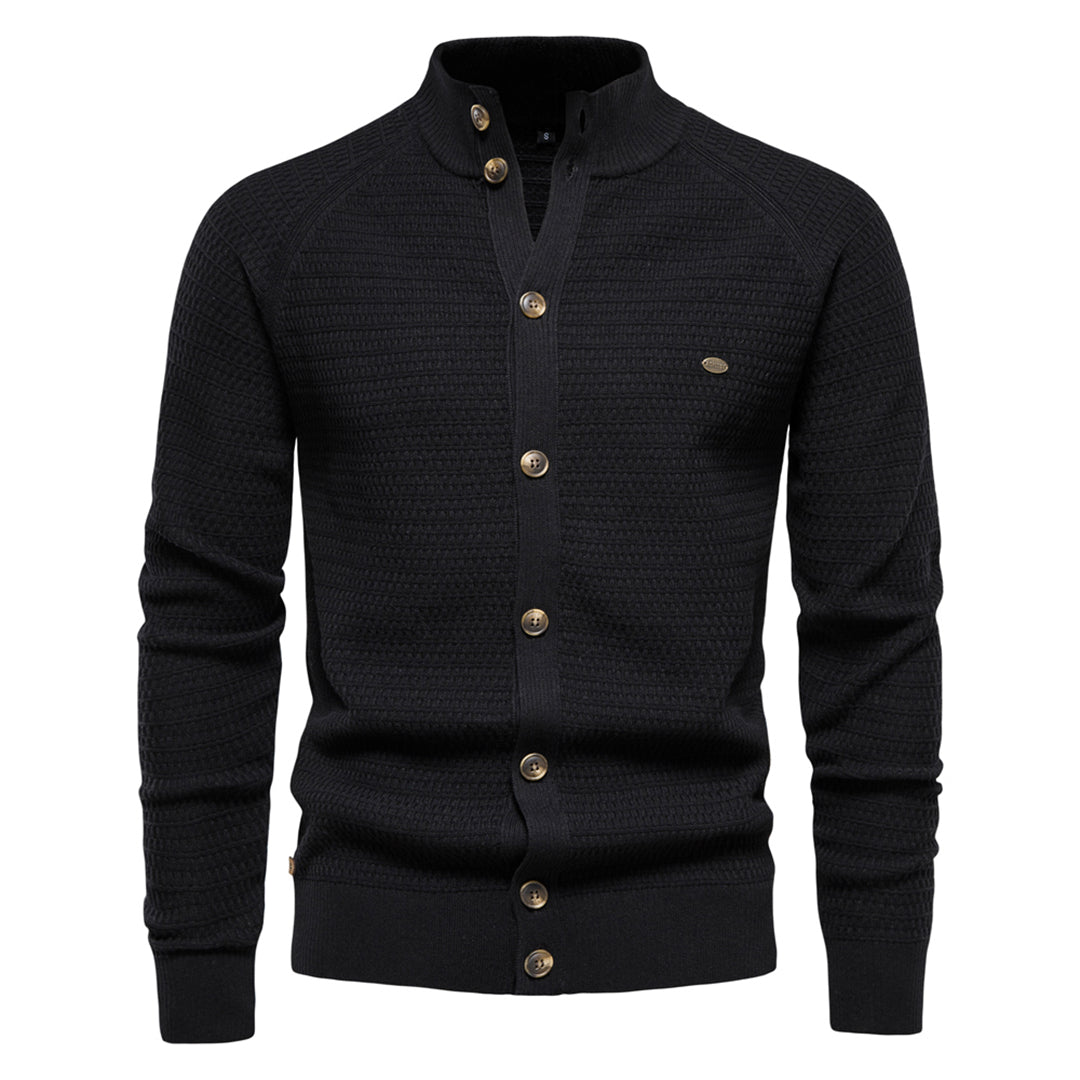 Gebreid heren vest met luxe wolmix – Olivier