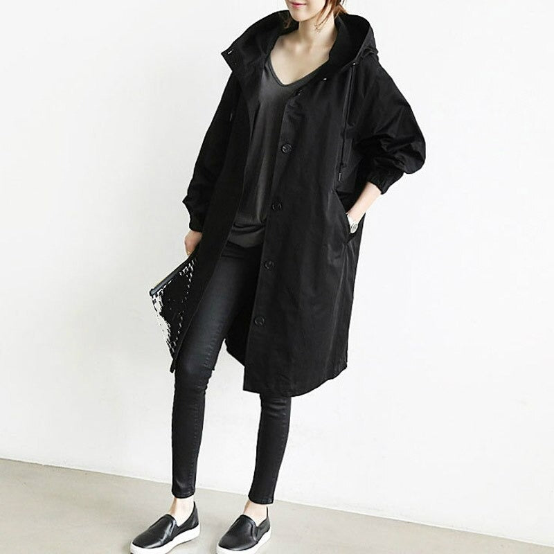 Waterafstotende trenchcoat voor heren met knoopsluiting – Eliano