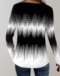 Elegante Top Met V-Hals en Lange Mouwen – Livia