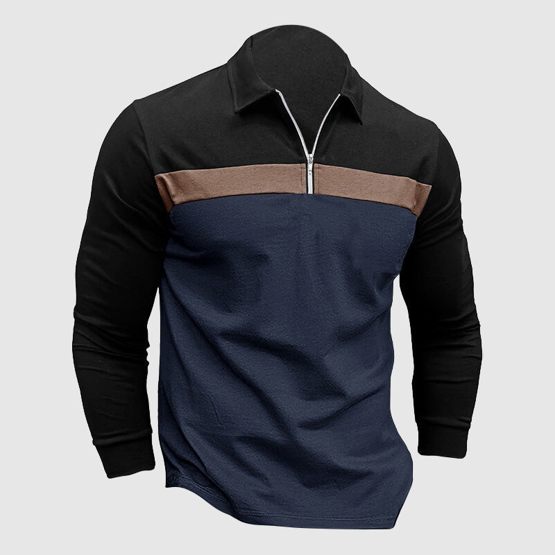 Polo Shirt Heren Klassiek met Ritssluiting – Thijs