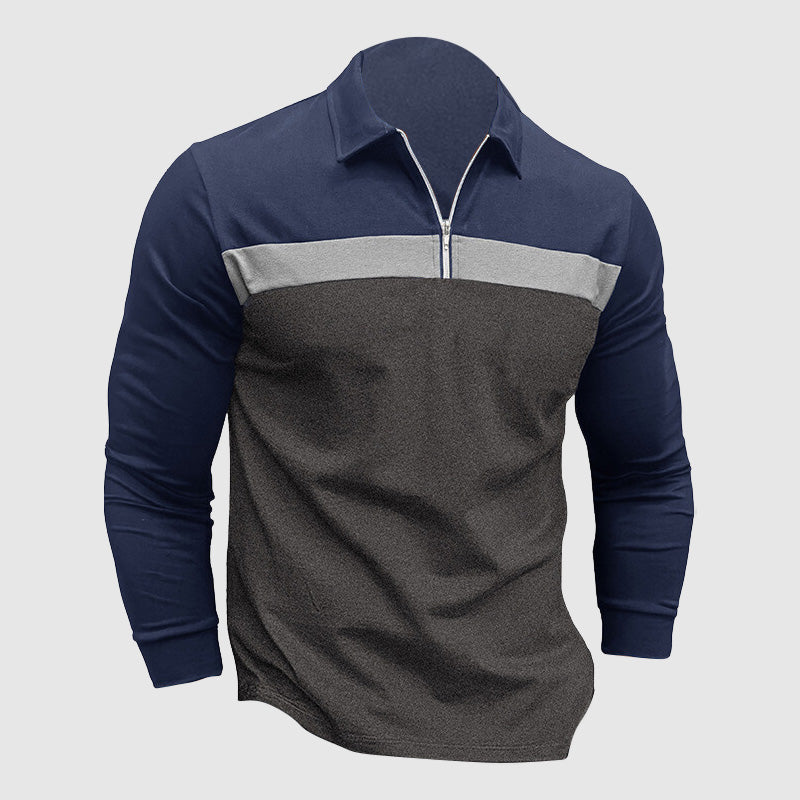 Polo Shirt Heren Klassiek met Ritssluiting – Thijs