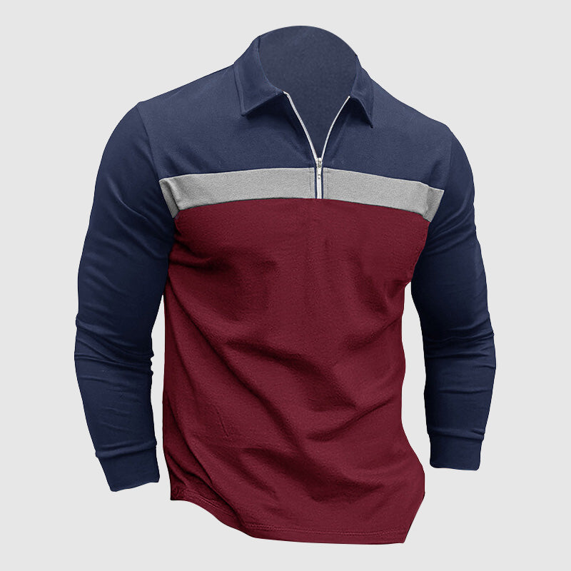 Polo Shirt Heren Klassiek met Ritssluiting – Thijs